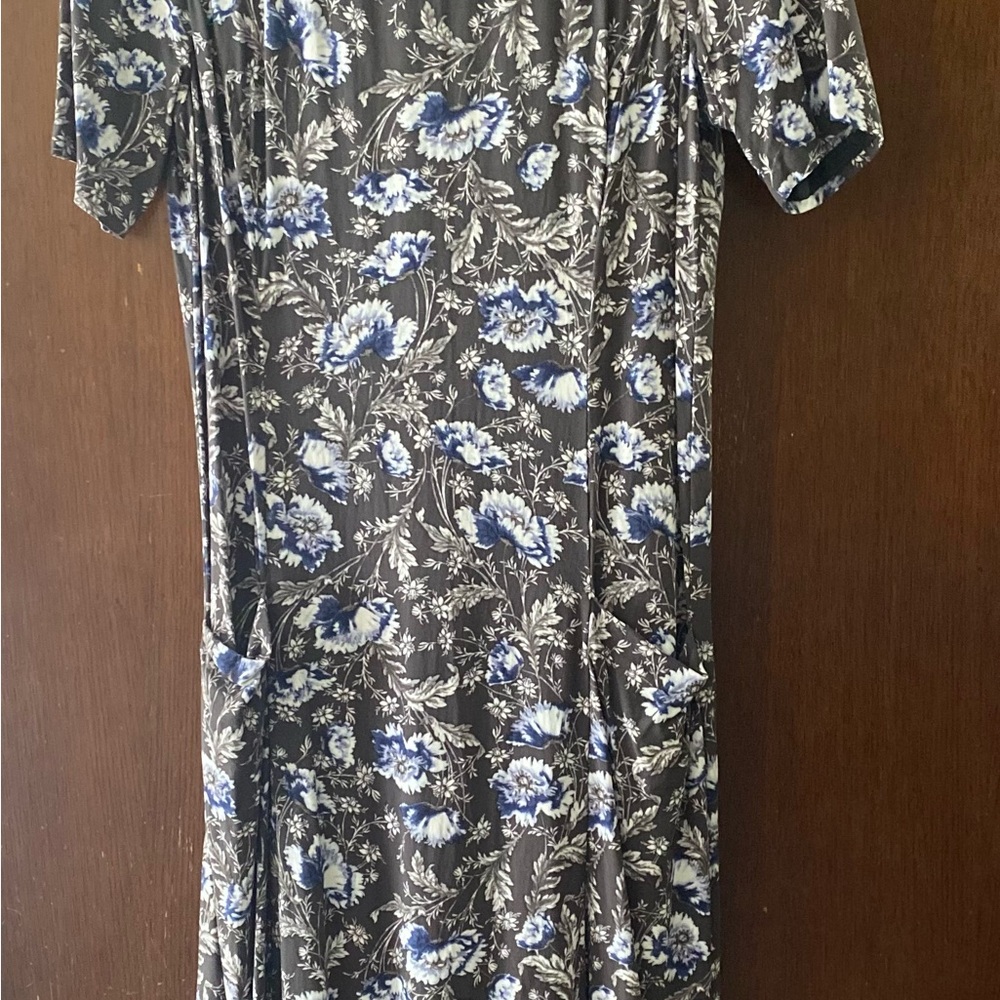 J. Jill Black and White Sheath Dress Casual Short Sleeve